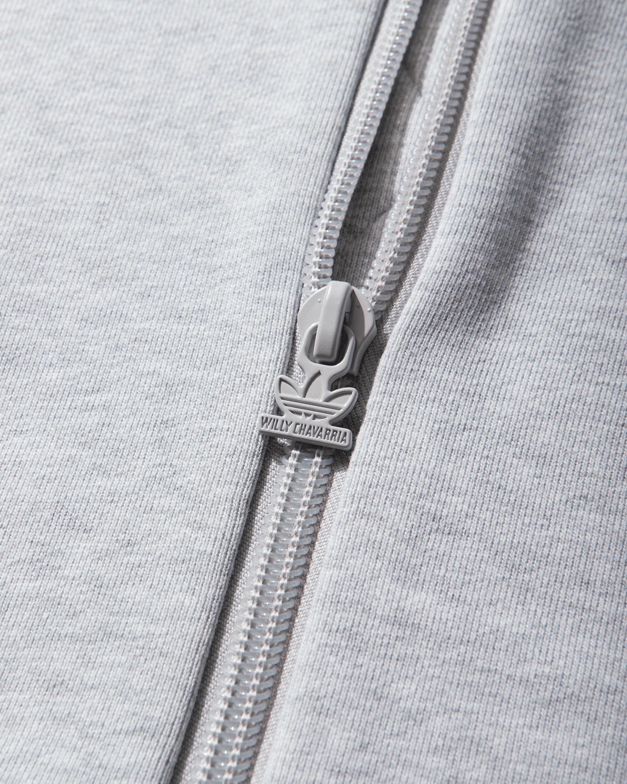adidas Willy Chavarria Fz Hoody Light Grey Heather Sweatshirts Zip-Ups KV2250