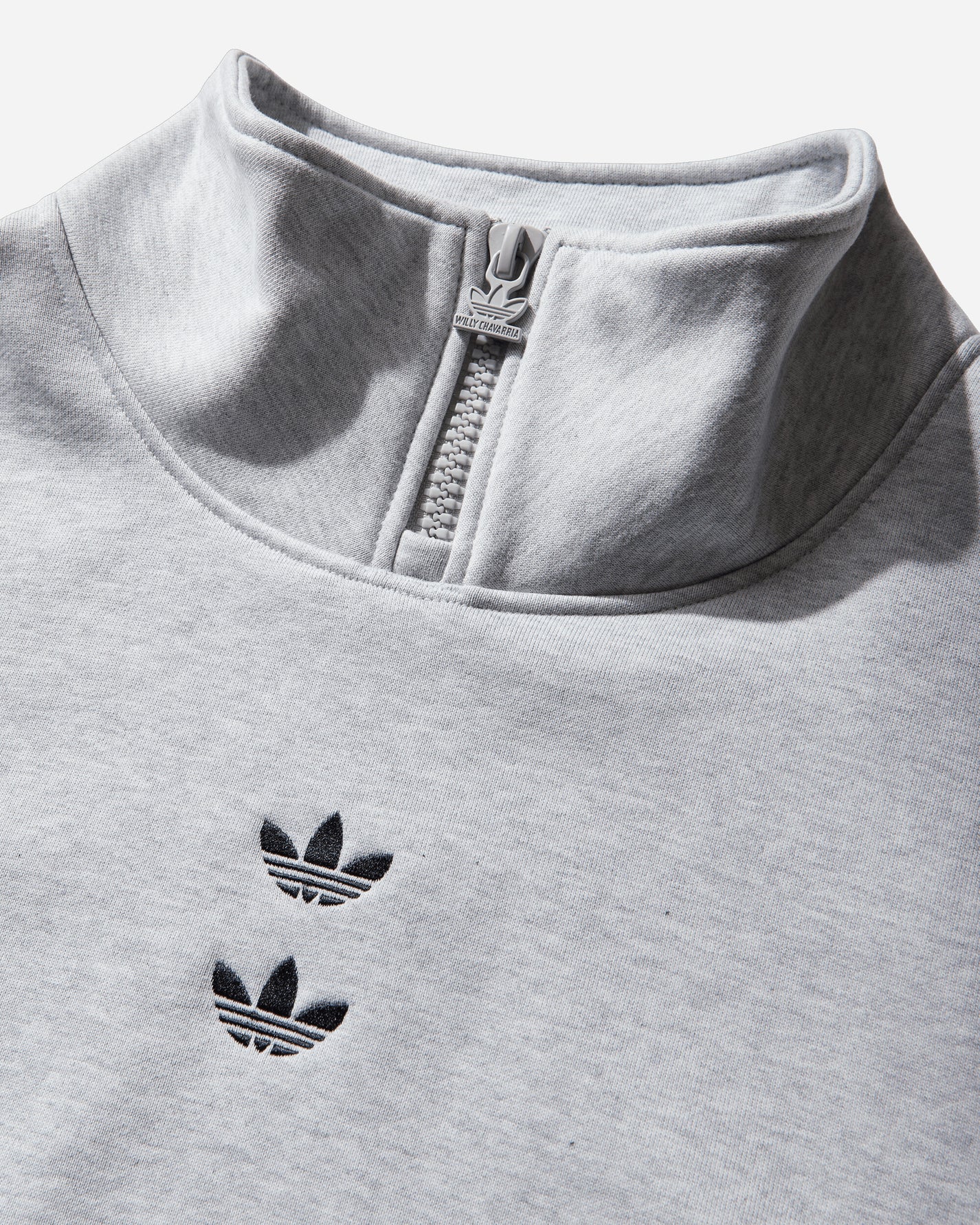 adidas Willy Chavarria Watsonville Light Grey Heather Sweatshirts Zip-Ups KD1803