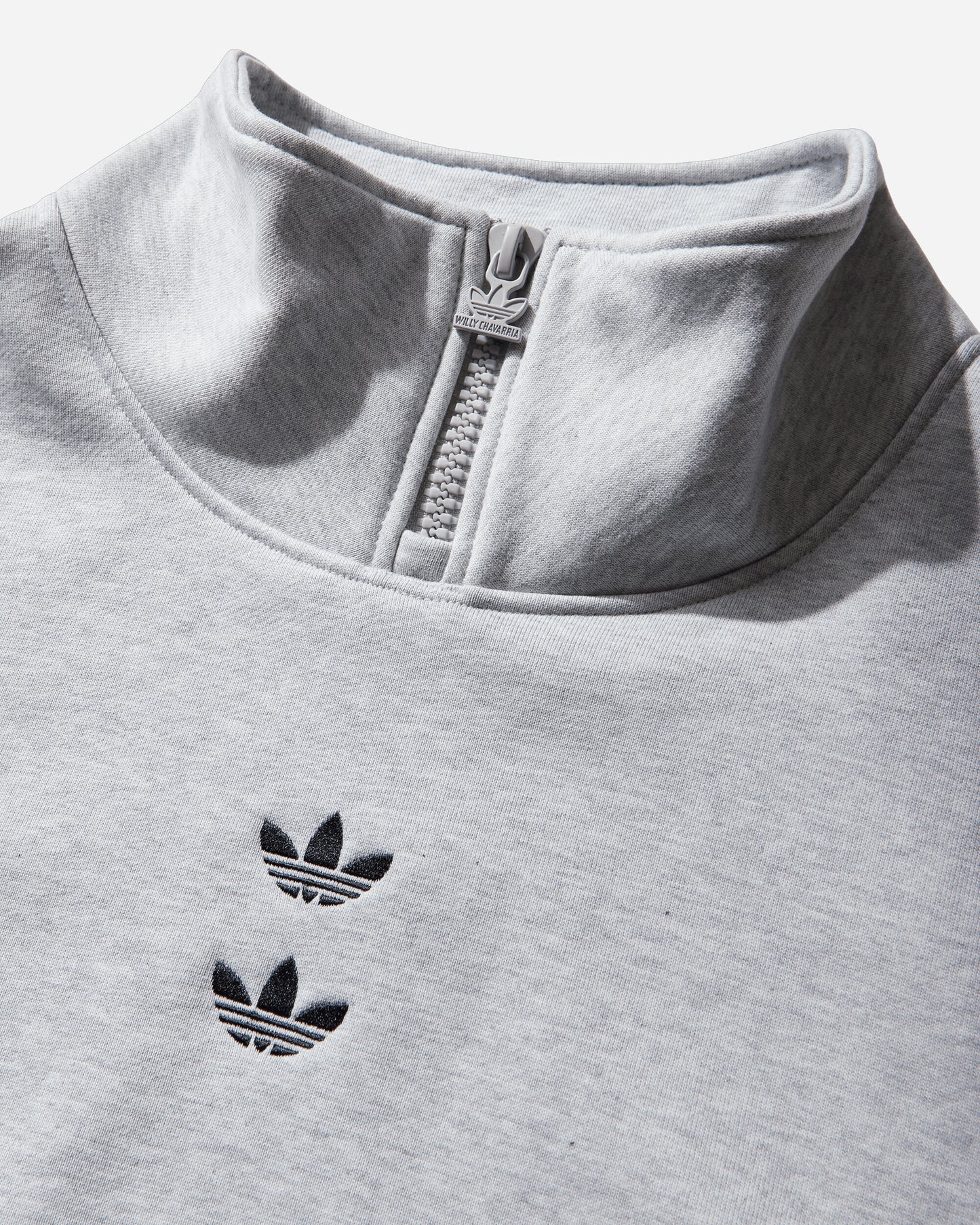 adidas Willy Chavarria Watsonville Light Grey Heather Sweatshirts Zip-Ups KD1803