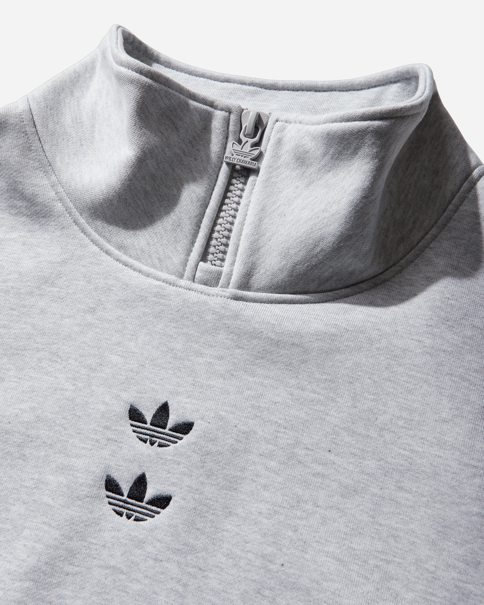 adidas Willy Chavarria Watsonville Light Grey Heather Sweatshirts Zip-Ups KD1803