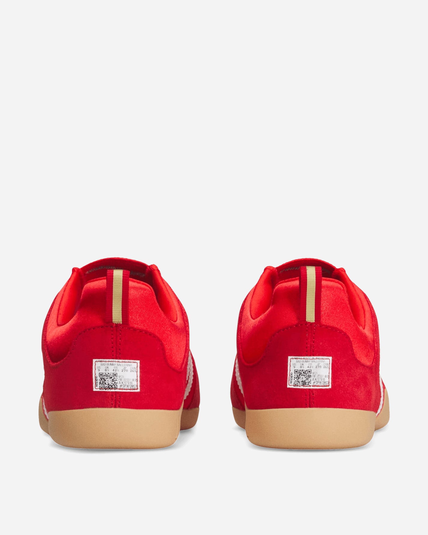 adidas Bad Bunny Ballerina Vivid Red Classic Shoes Flat Shoes KI7916