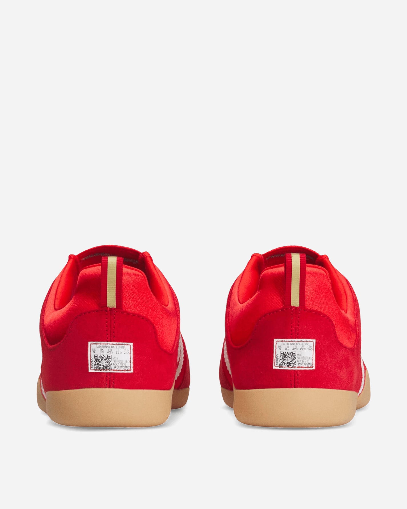 adidas Bad Bunny Ballerina Vivid Red Classic Shoes Flat Shoes KI7916