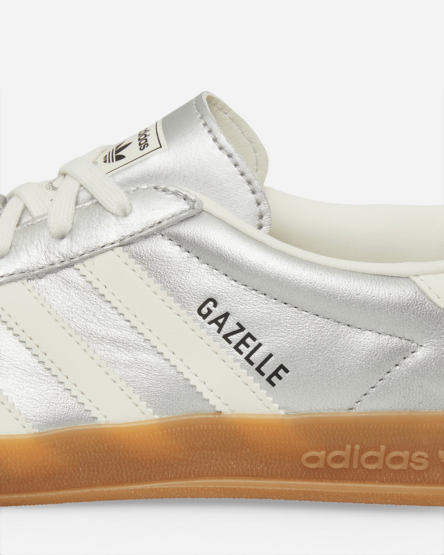 adidas Gazelle Indoor Silver Met/Core White Sneakers Low JR1206