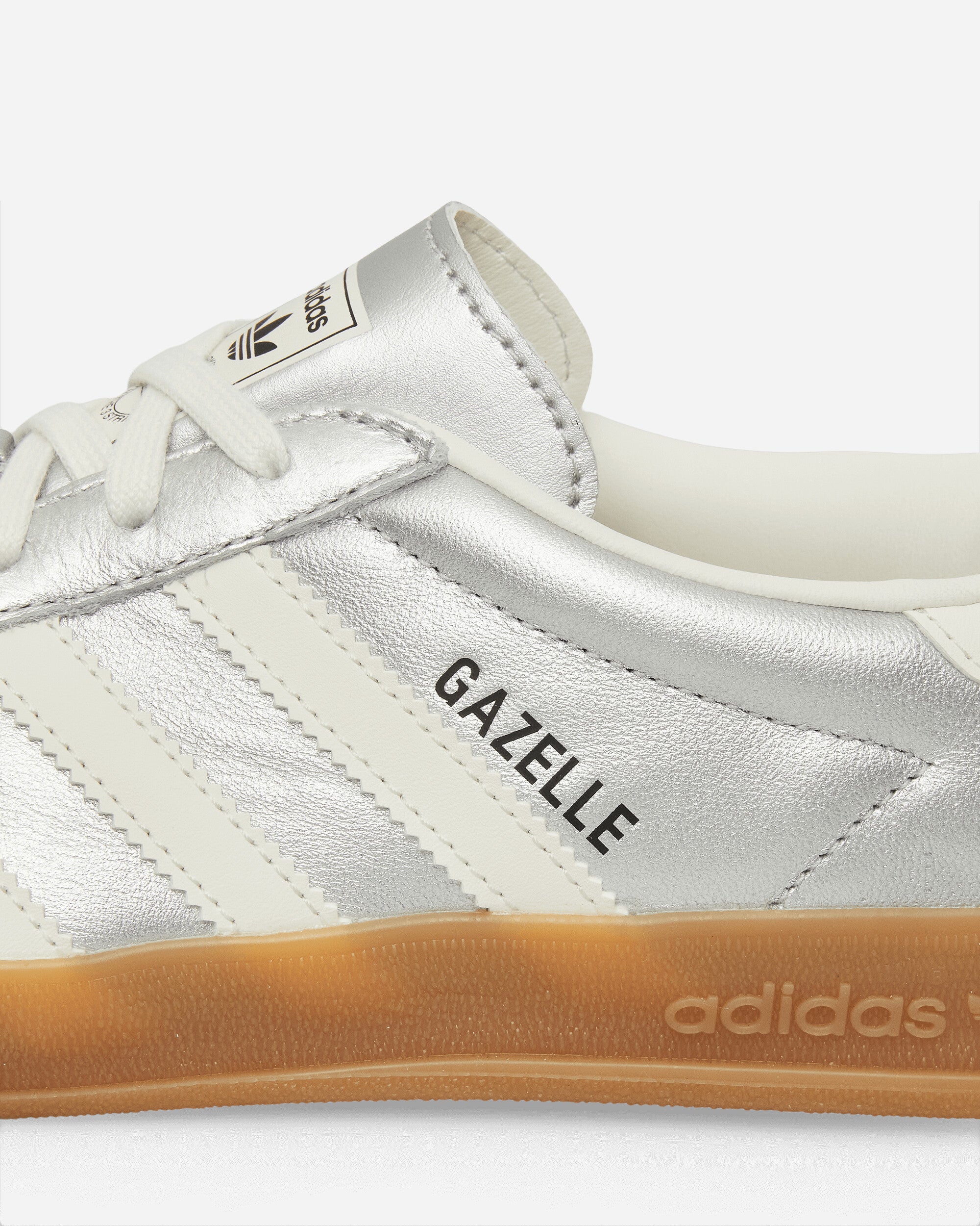 adidas Gazelle Indoor Silver Met/Core White Sneakers Low JR1206