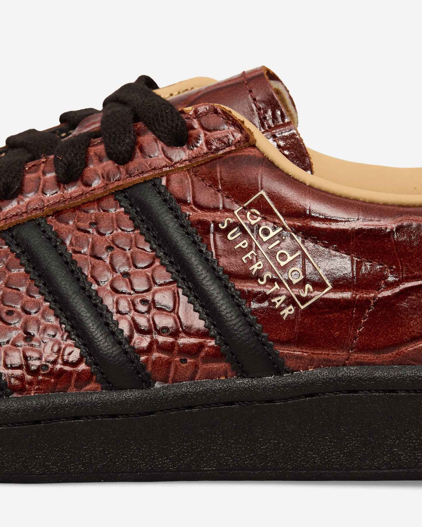 adidas Superstar Vintage Fox Brown/Core Black/Beige Sneakers Low JQ3258