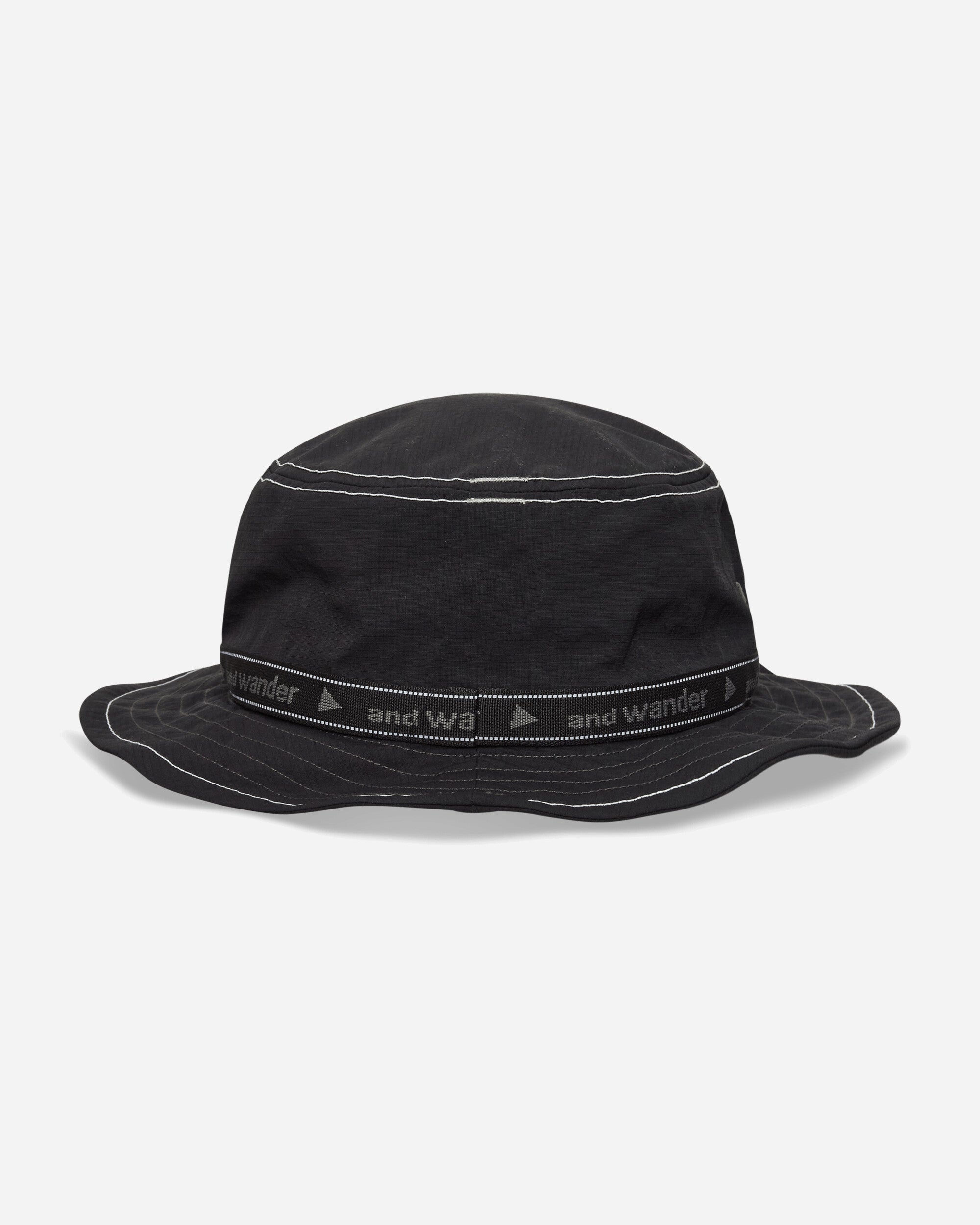 and wander 156  Jq Tape Hat Black  Hats Bucket 5745976242 010