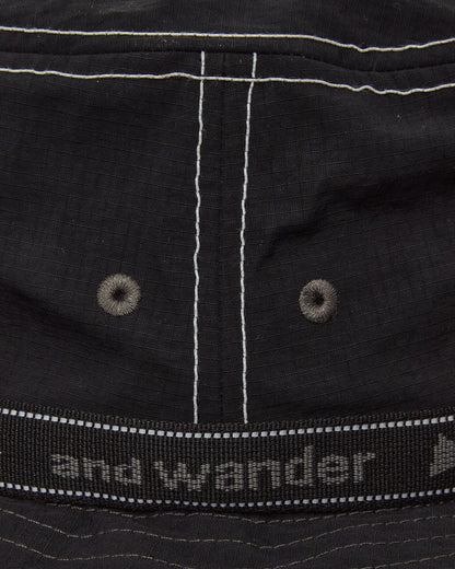 and wander 156  Jq Tape Hat Black  Hats Bucket 5745976242 010