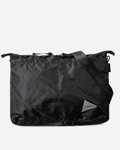 and wander 137 Sil Sacoche Black Bags and Backpacks Shoulder Bags 5745975213 010