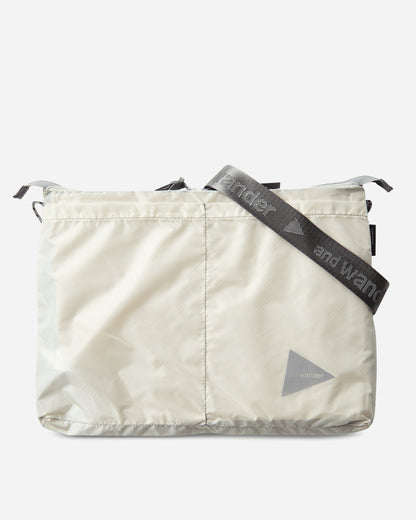 and wander 137 Sil Sacoche White Bags and Backpacks Shoulder Bags 5745975213 030