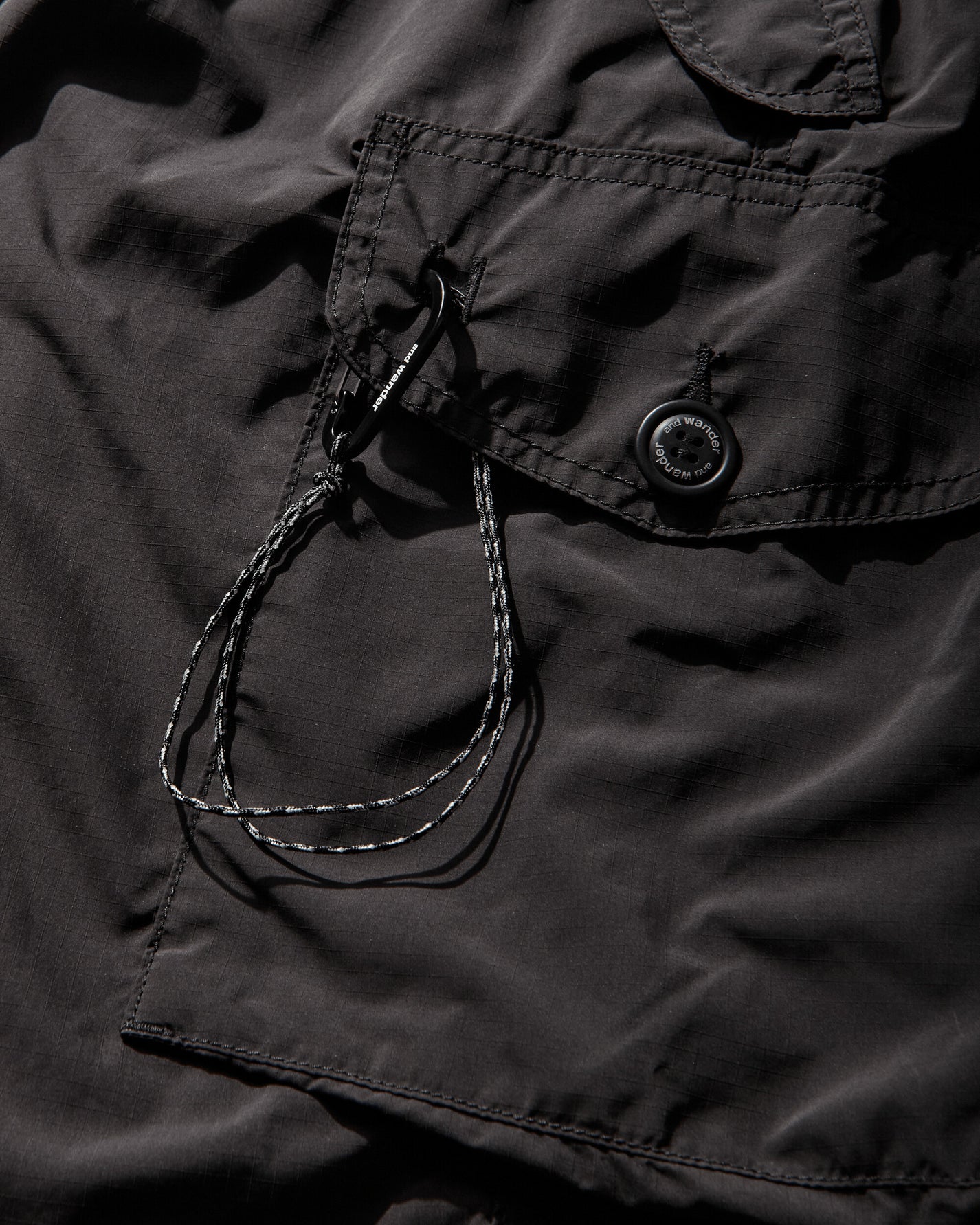 and wander 091  Oversized Cargo Pants Black  Pants Cargo 5746982088 010