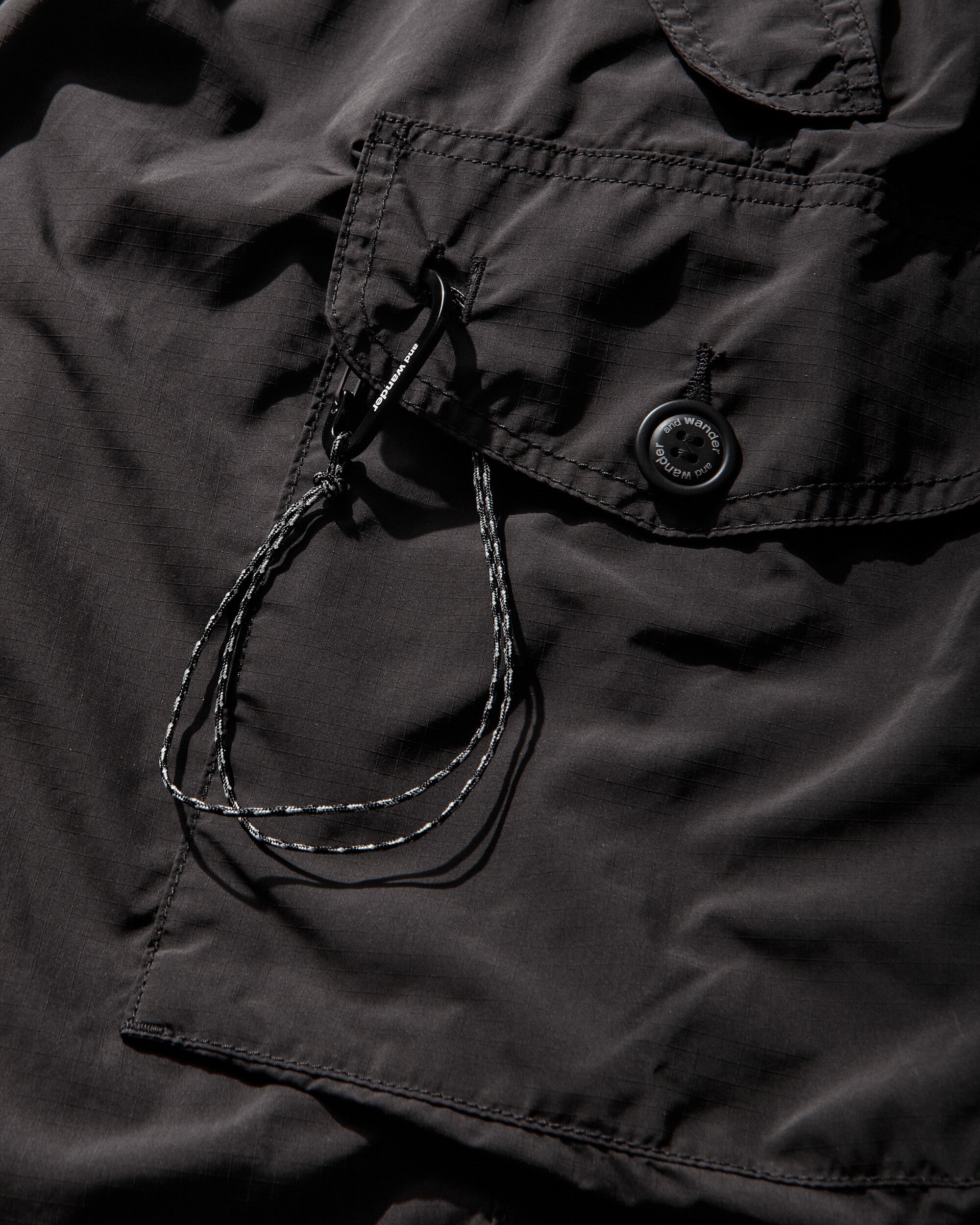 and wander 091  Oversized Cargo Pants Black  Pants Cargo 5746982088 010