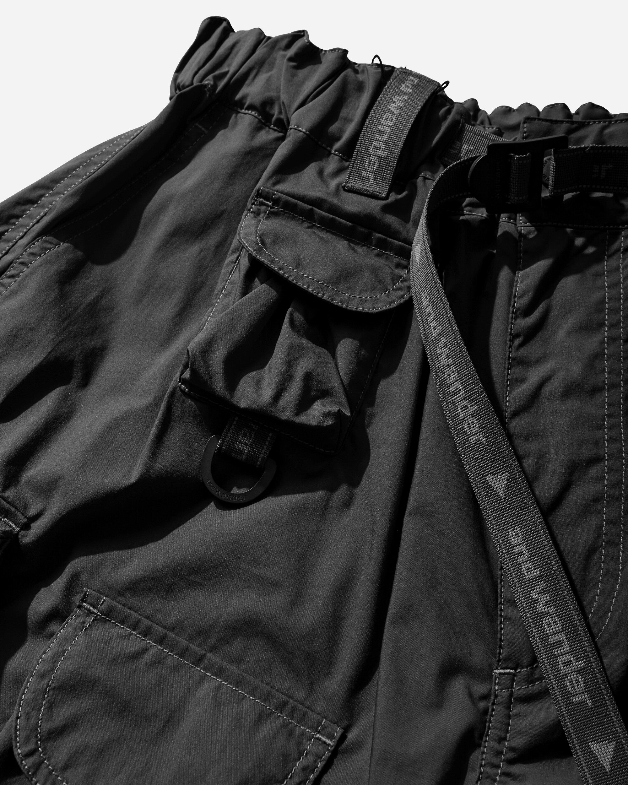 and wander 054  Multi Pocket Short Pants (M) Black  Shorts Cargo Short 5746182055 010