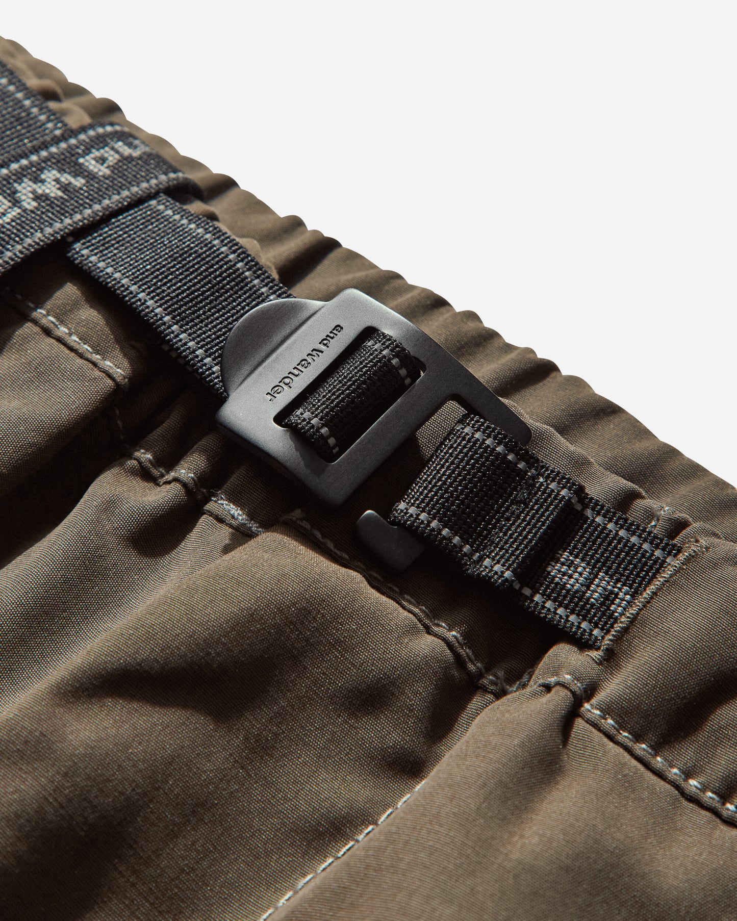 and wander 95  High Count Cloth Side Zip Hem Pants L.Khaki Pants Casual 5745282096 182