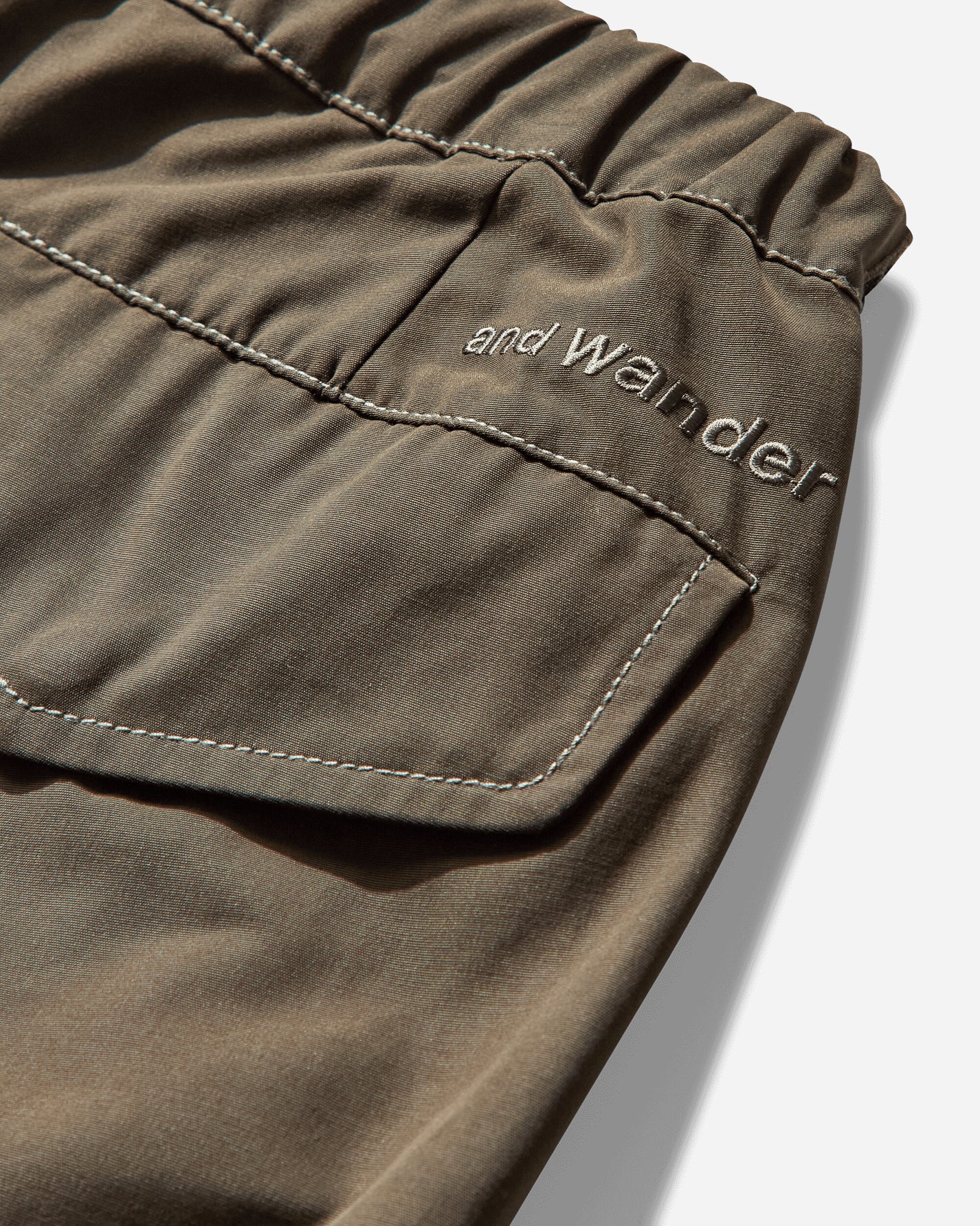 and wander 95  High Count Cloth Side Zip Hem Pants L.Khaki Pants Casual 5745282096 182