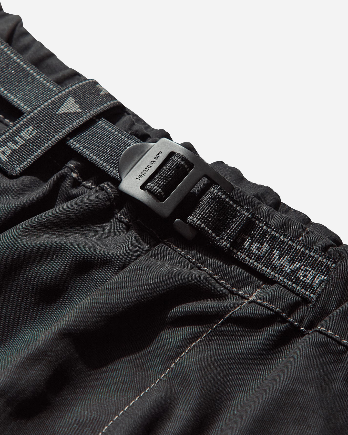 and wander 96  High Count Cloth Wide Pants Black Pants Casual 5745282097 010