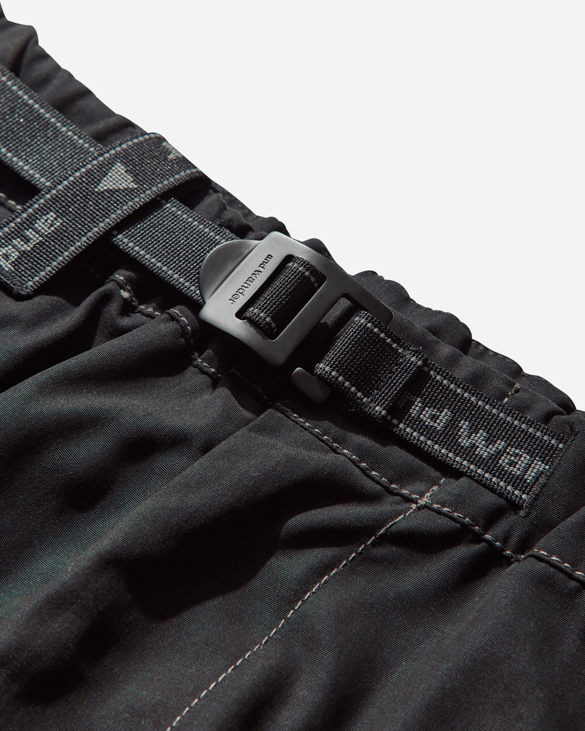 and wander 96  High Count Cloth Wide Pants Black Pants Casual 5745282097 010