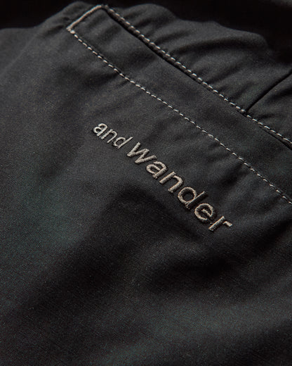 and wander 96  High Count Cloth Wide Pants Black Pants Casual 5745282097 010