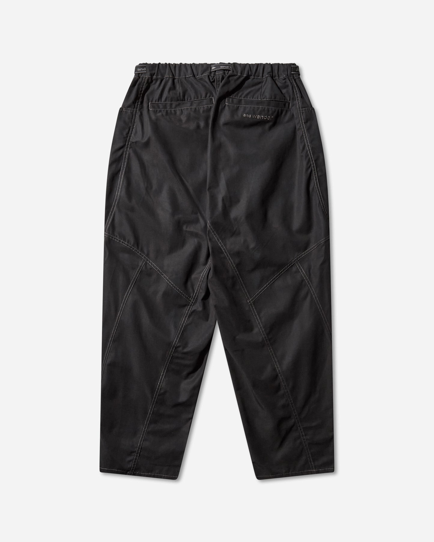 and wander 96  High Count Cloth Wide Pants Black Pants Casual 5745282097 010