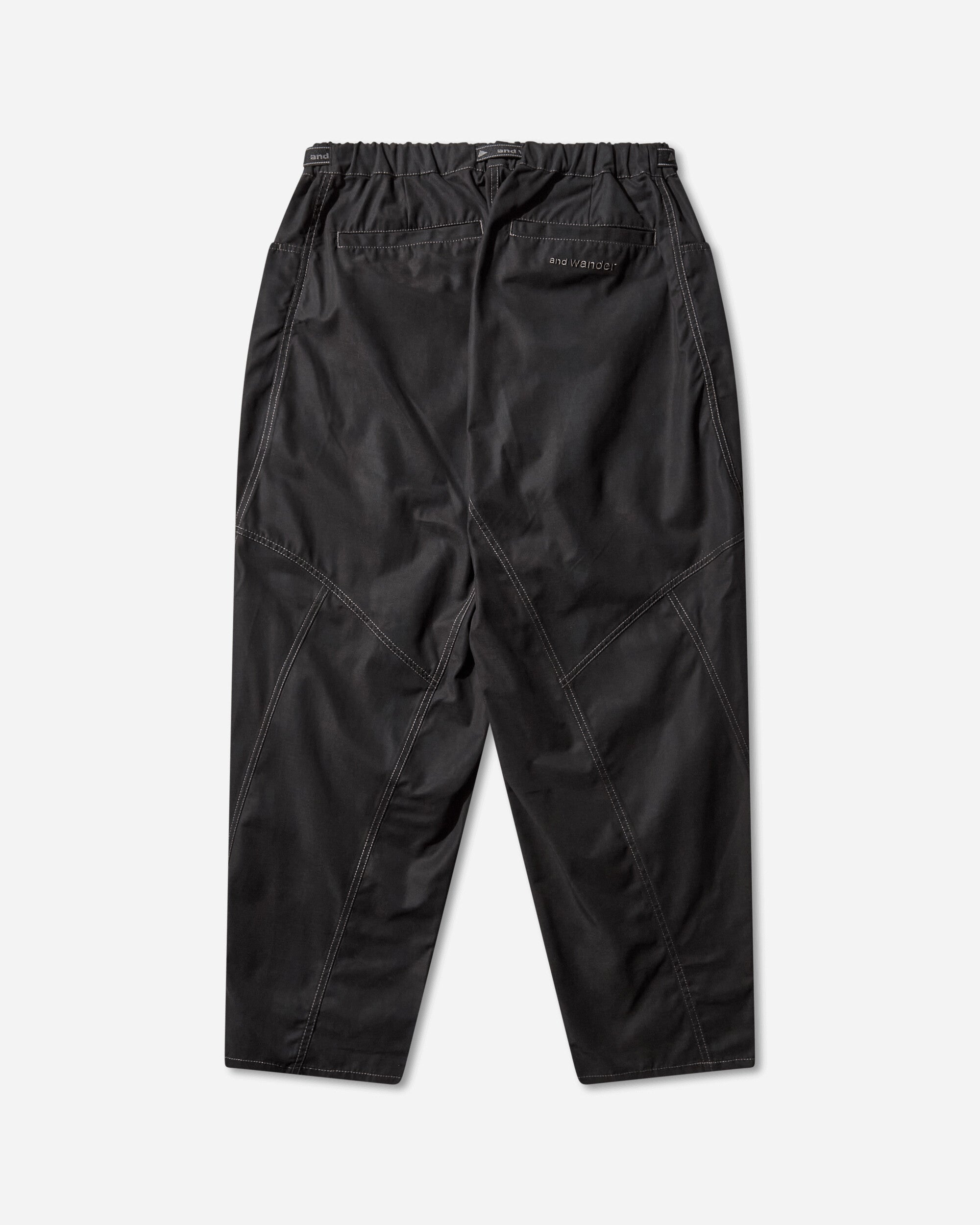 and wander 96  High Count Cloth Wide Pants Black Pants Casual 5745282097 010