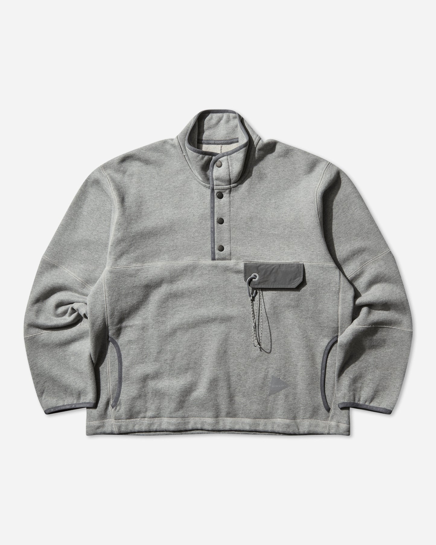 and wander 76  Sweat Pullover Gray Sweatshirts Crewneck 5745284080 020