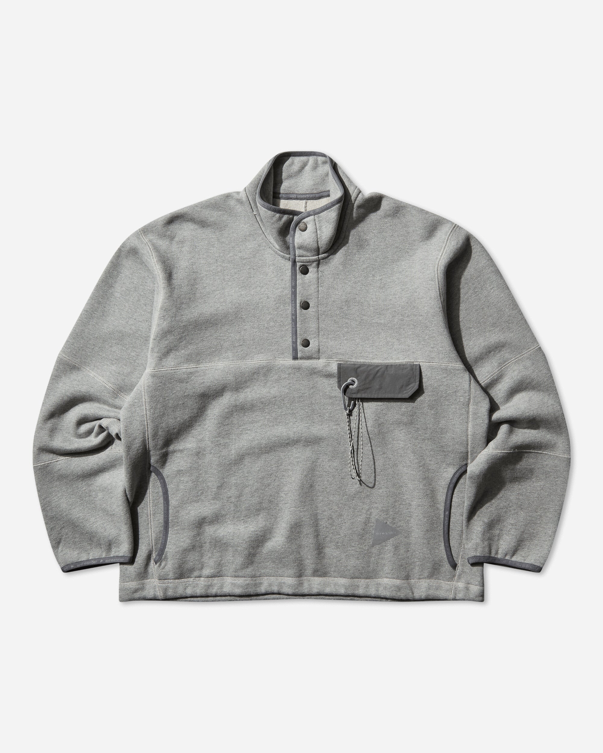 and wander 76  Sweat Pullover Gray Sweatshirts Crewneck 5745284080 020