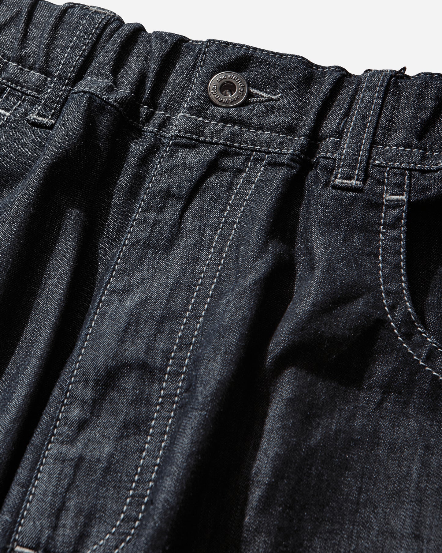 and wander 108  Dry Easy Denim Wide Pants Navy Pants Denim 5746182099 120