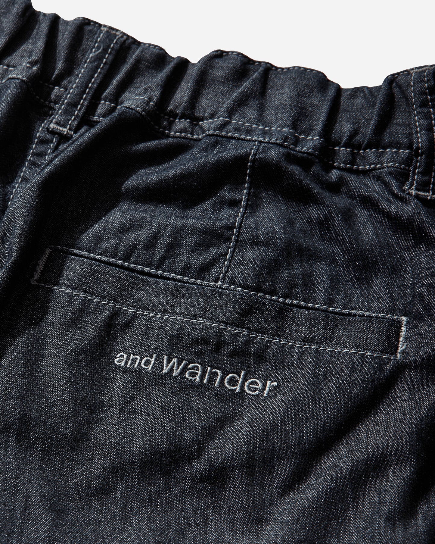 and wander 108  Dry Easy Denim Wide Pants Navy Pants Denim 5746182099 120