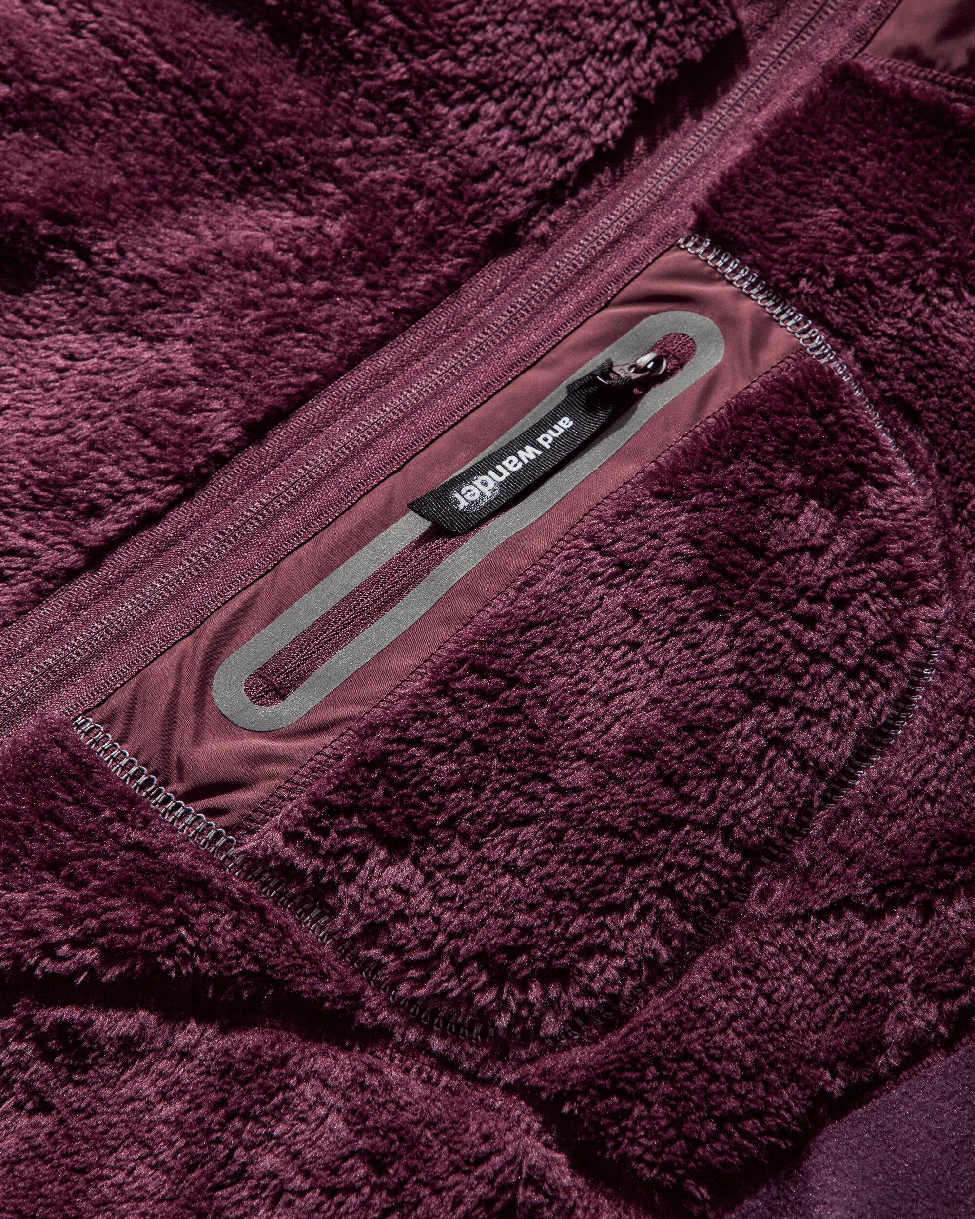and wander 18  High Loft Fleece Jacket Purple Sweatshirts Fleece 5745241018 080