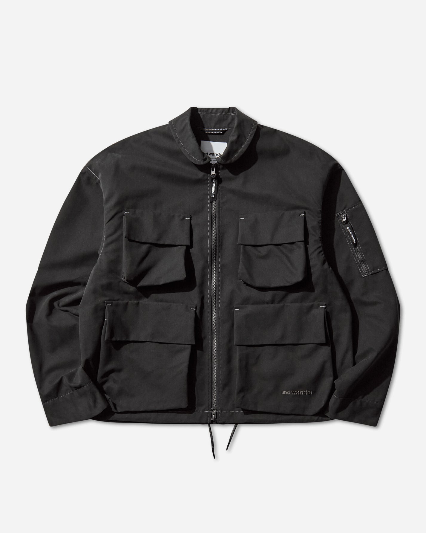 and wander 51  C/Pe Twill Field Jacket(M) Black Coats and Jackets Jackets 5745281054 010