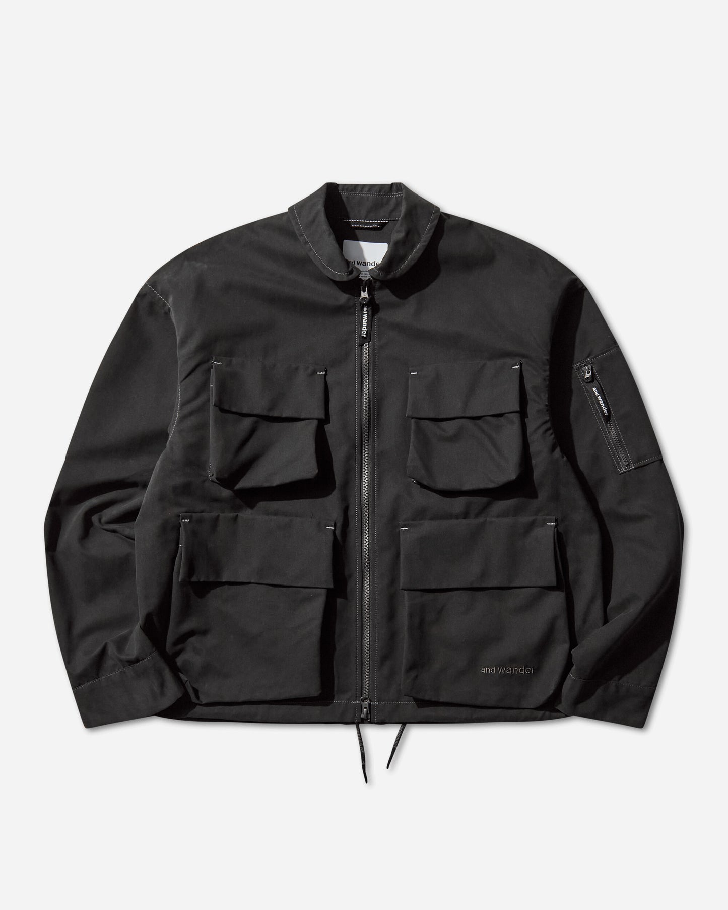 and wander 51  C/Pe Twill Field Jacket(M) Black Coats and Jackets Jackets 5745281054 010