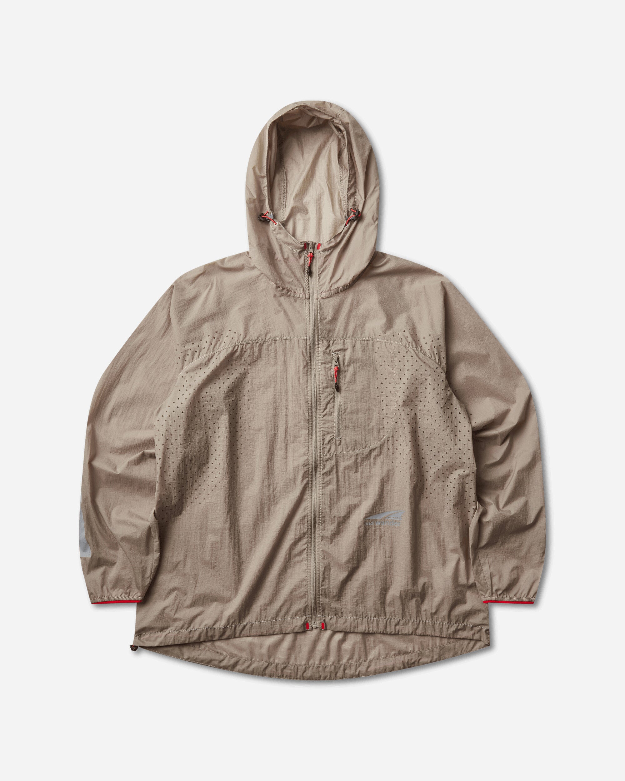 and wander Al01 Altra × And Wander Ventilation Wind Jacket Beige Coats and Jackets Jackets 5746121500 040