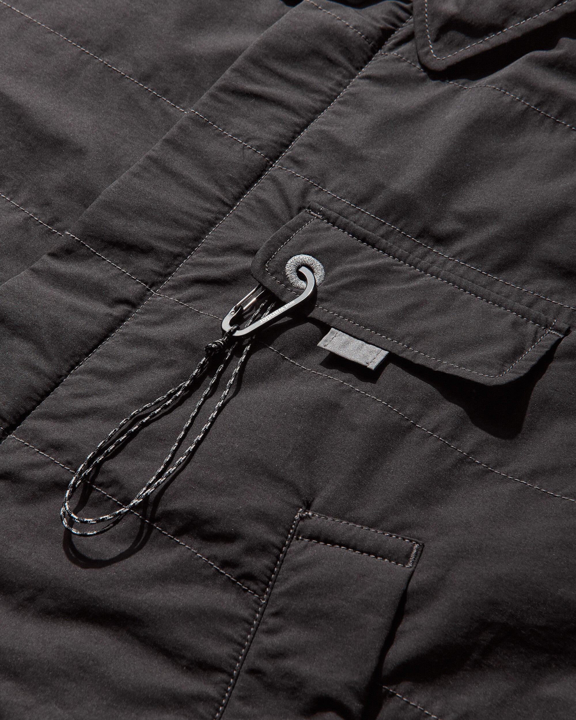 and wander 47  C/N Octa Swing Top Black Shirts Overshirt 5745281055 010