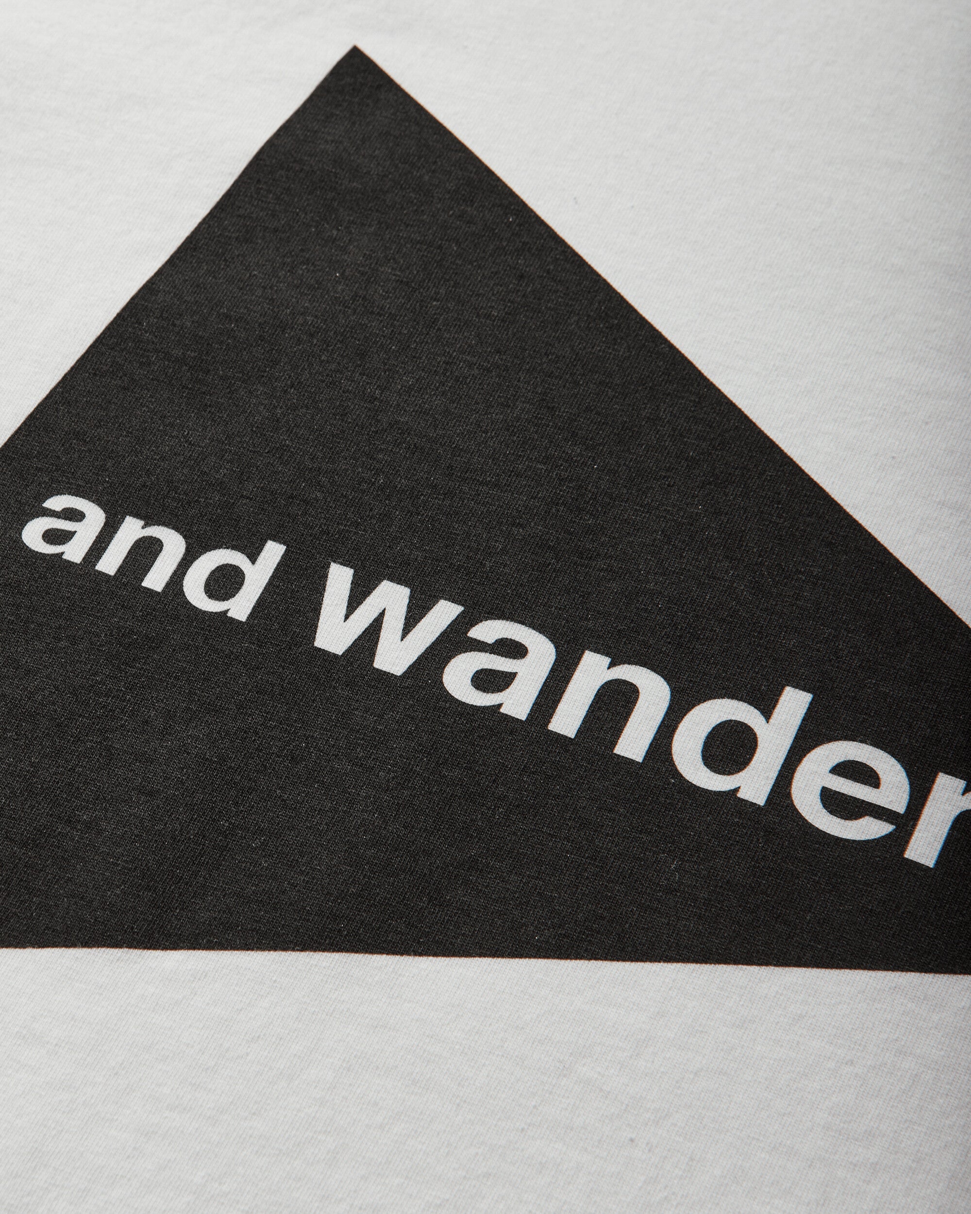 and wander 081  And Wander Big Logo Ss T White T-Shirts Shortsleeve 5746984076 030