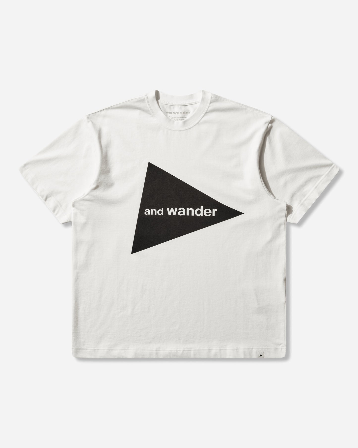 and wander 081  And Wander Big Logo Ss T White T-Shirts Shortsleeve 5746984076 030