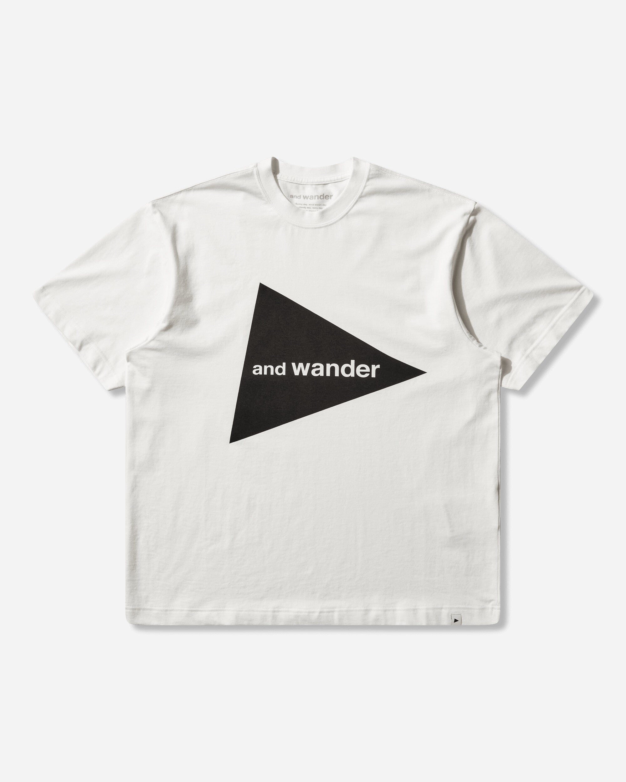 and wander 081  And Wander Big Logo Ss T White T-Shirts Shortsleeve 5746984076 030