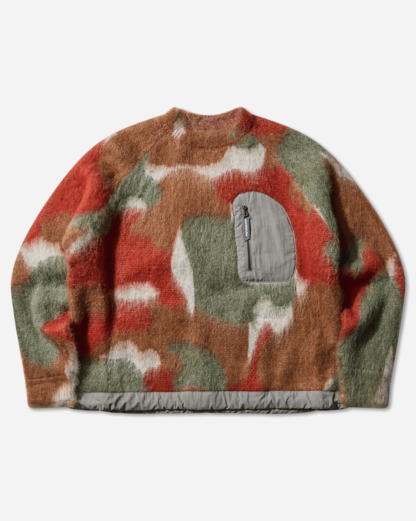 and wander 60  Mix Color Shaggy Knit Sweater Brown Mix Knitwears Sweaters 5745284064 401