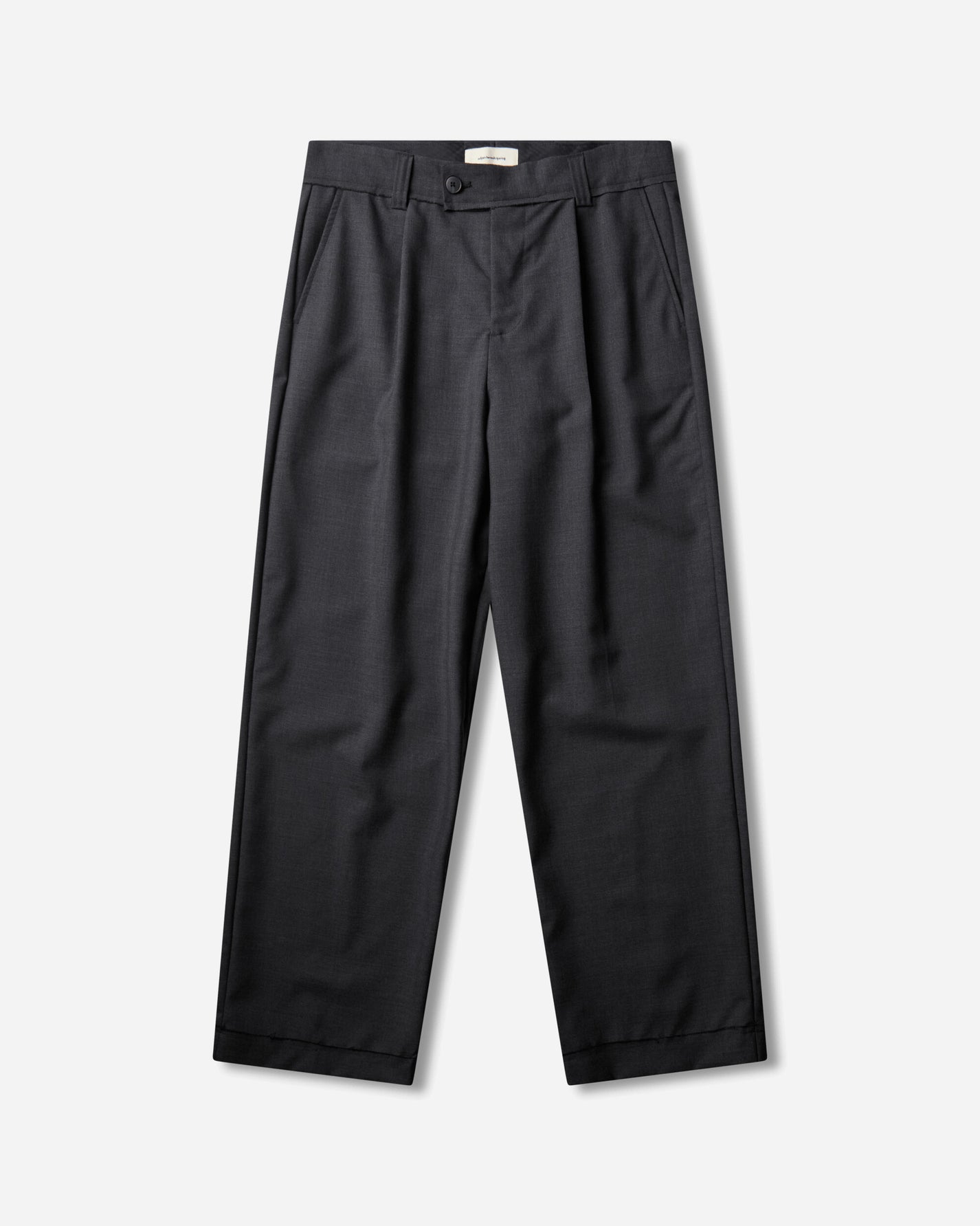 mfpen Patch Trousers Dark Grey Dry Wool Pants Trousers M326-024 Grey