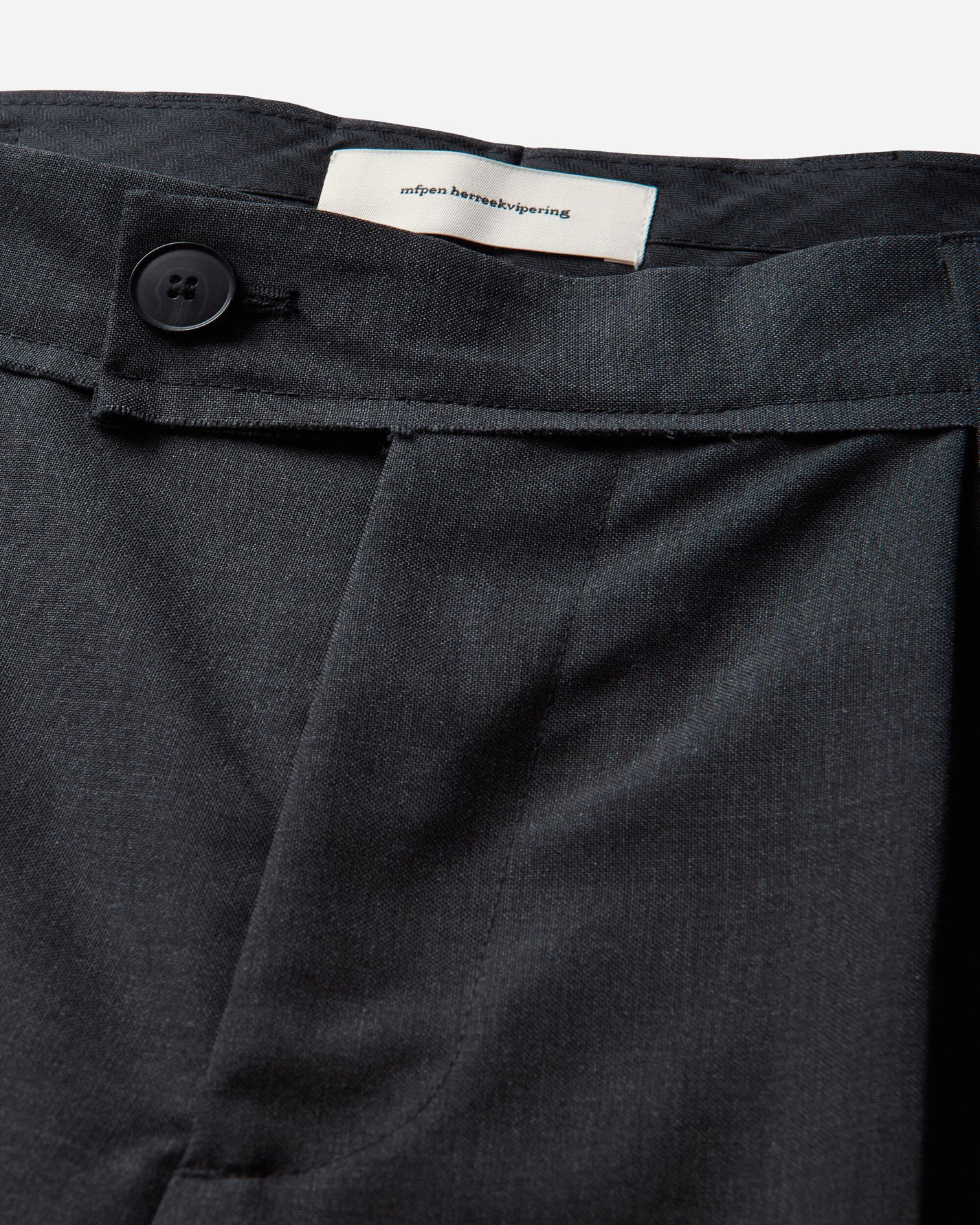 mfpen Patch Trousers Dark Grey Dry Wool Pants Trousers M326-024 Grey