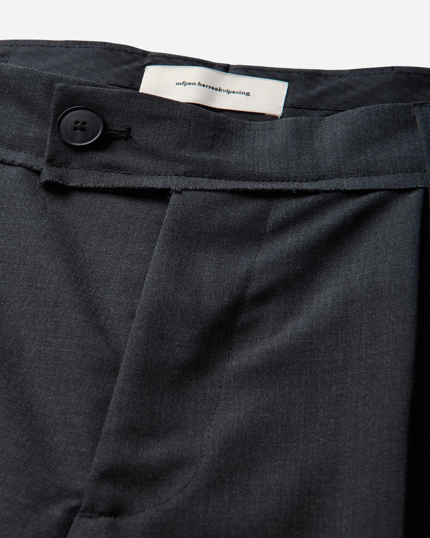 mfpen Patch Trousers Dark Grey Dry Wool Pants Trousers M326-024 Grey