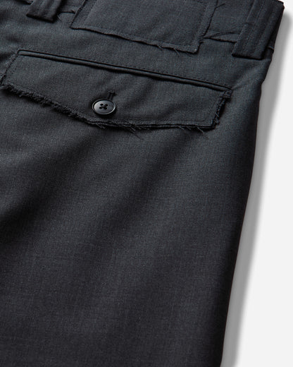 mfpen Patch Trousers Dark Grey Dry Wool Pants Trousers M326-024 Grey