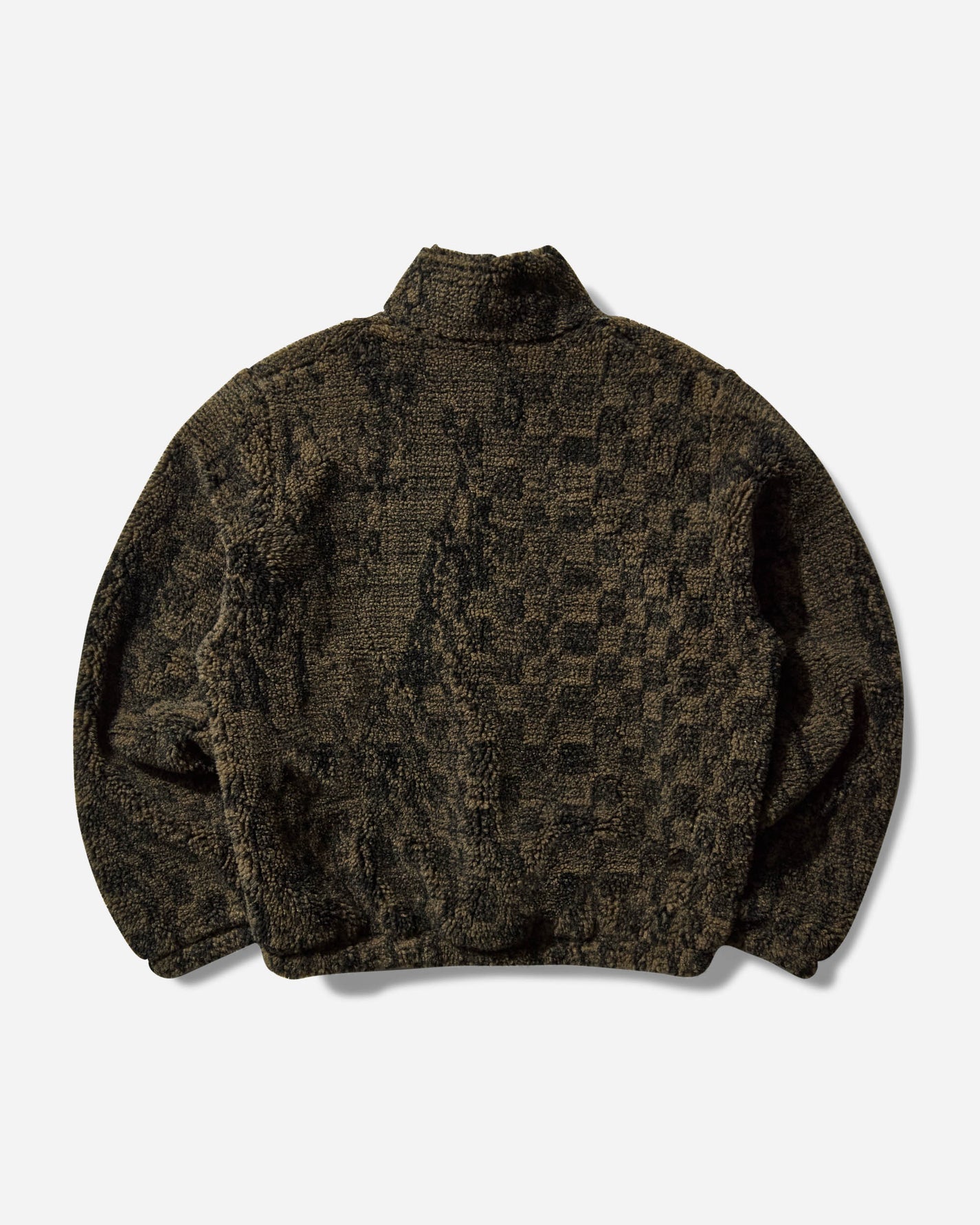 ROA Ewe Furry Jacket Olive Coats and Jackets Fleece Jackets RBMW0506FA339 GRN0012