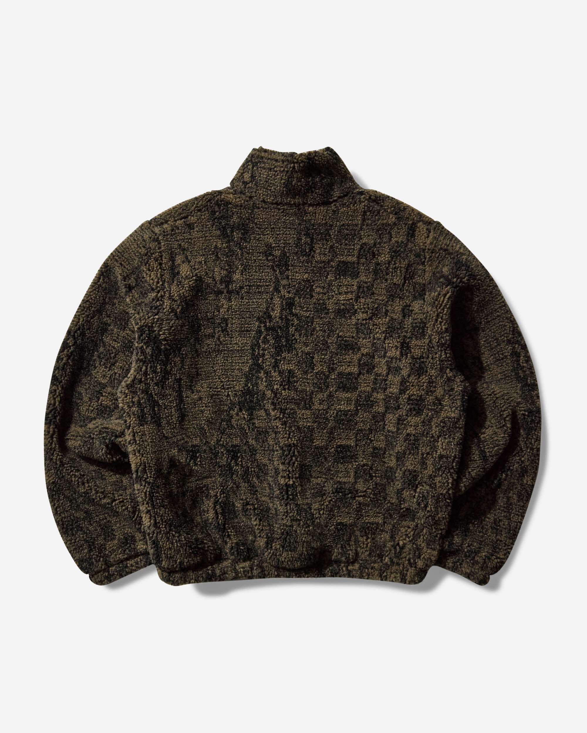 ROA Ewe Furry Jacket Olive Coats and Jackets Fleece Jackets RBMW0506FA339 GRN0012