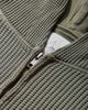 ROA Bee Sun Faded Waffle Zip Up Hoodie Olive Sweatshirts Zip-Ups RBMW0513FA340 GRN0012