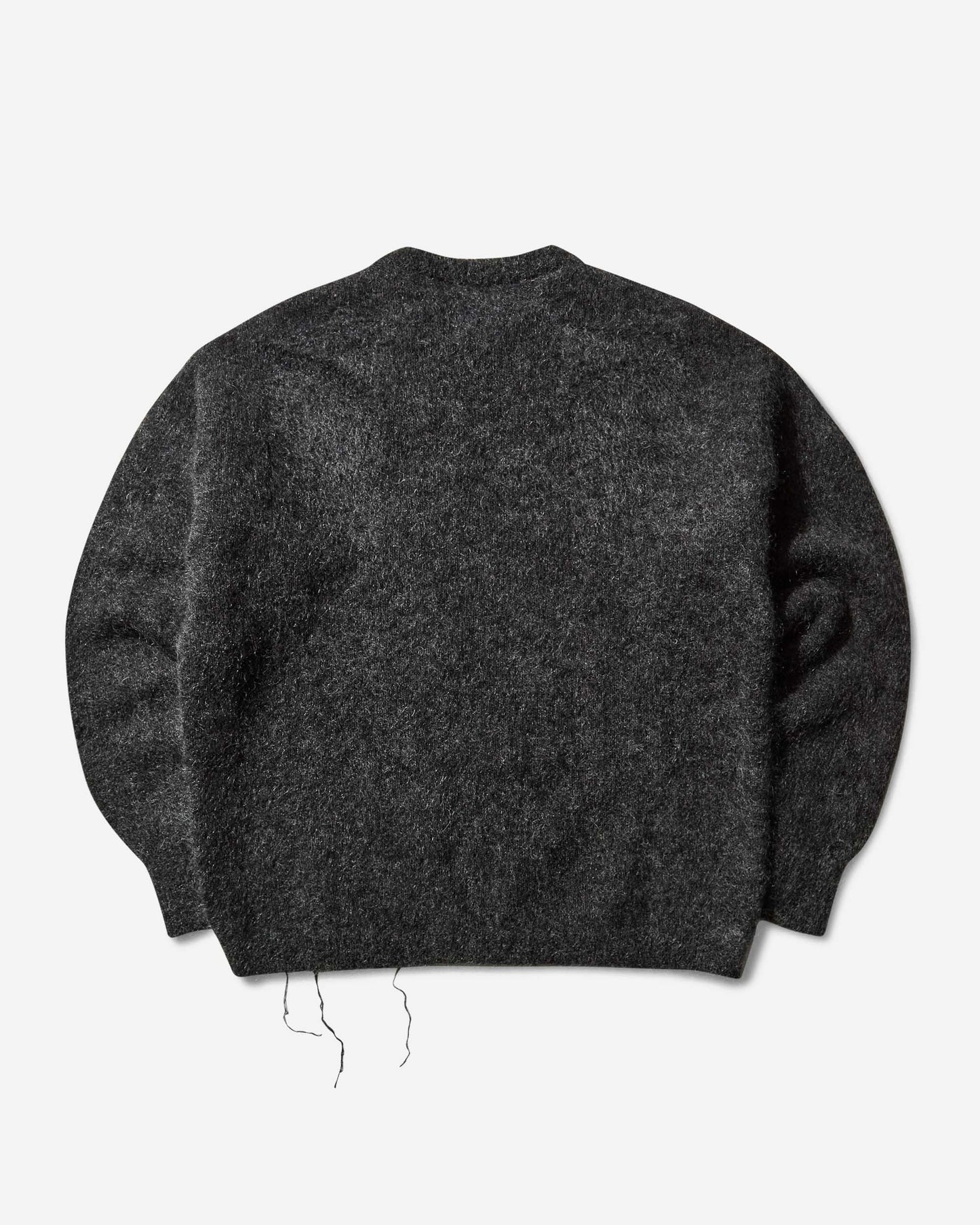 ROA Dropstitch Mohair Knit Crewneck Anthracite Knitwears Sweaters RBMW0522YA76 ANT0001