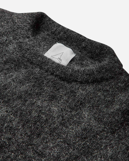 ROA Dropstitch Mohair Knit Crewneck Anthracite Knitwears Sweaters RBMW0522YA76 ANT0001