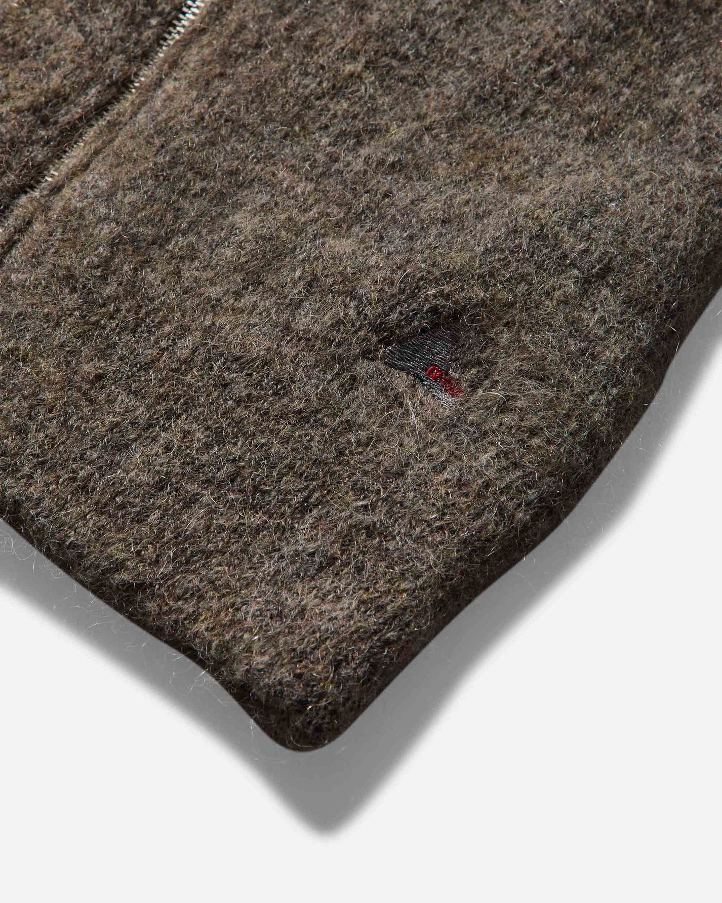 ROA Tasna Mohair Zip Up Sweater Dark Taupe Knitwears Sweaters RBWW062YA23 BEG0025