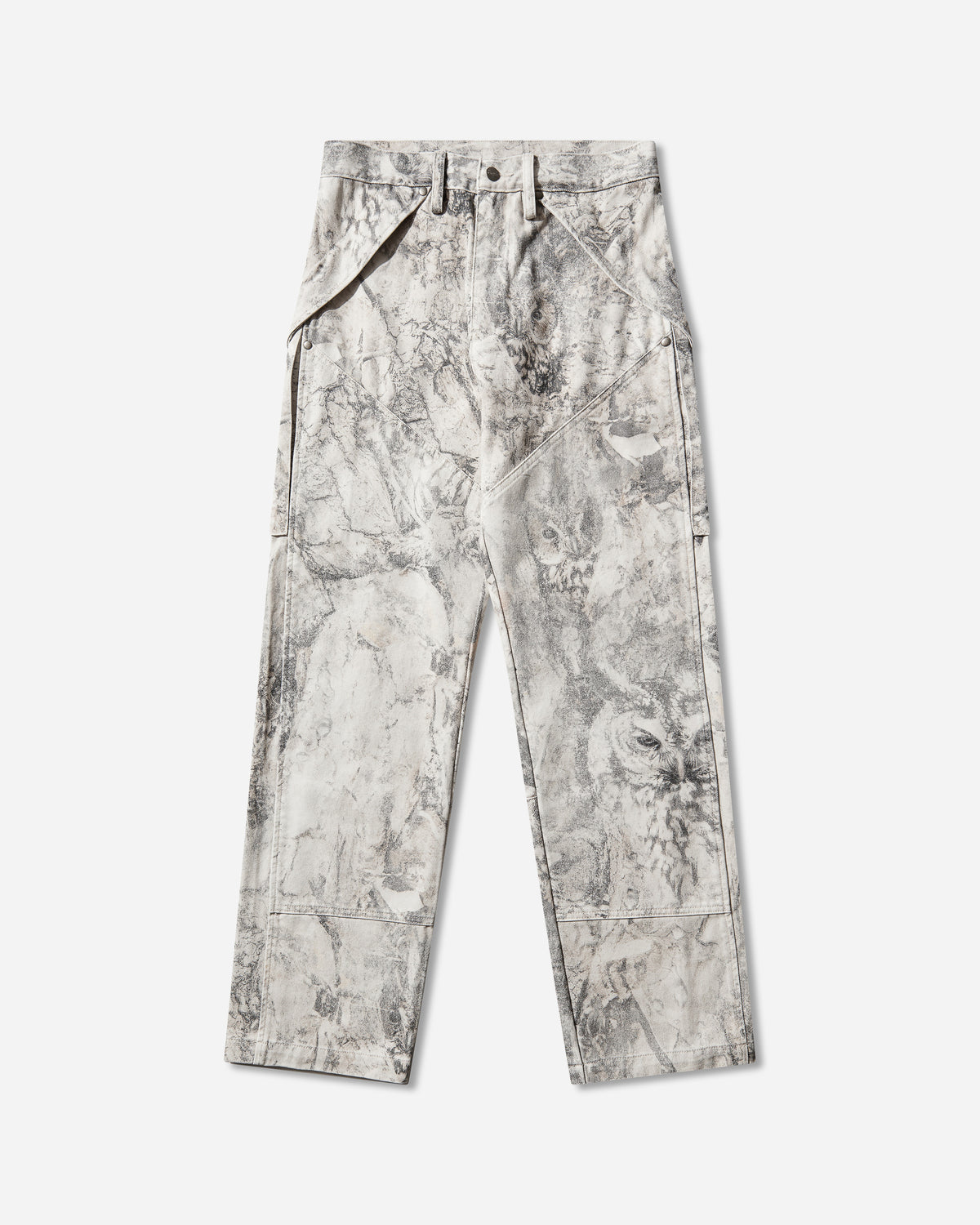 ROA Roa X Wrangler Denim Cargo Washed Pattern Owl Light Owl Light Pants Trousers YBMW0272FA209 BEG0004