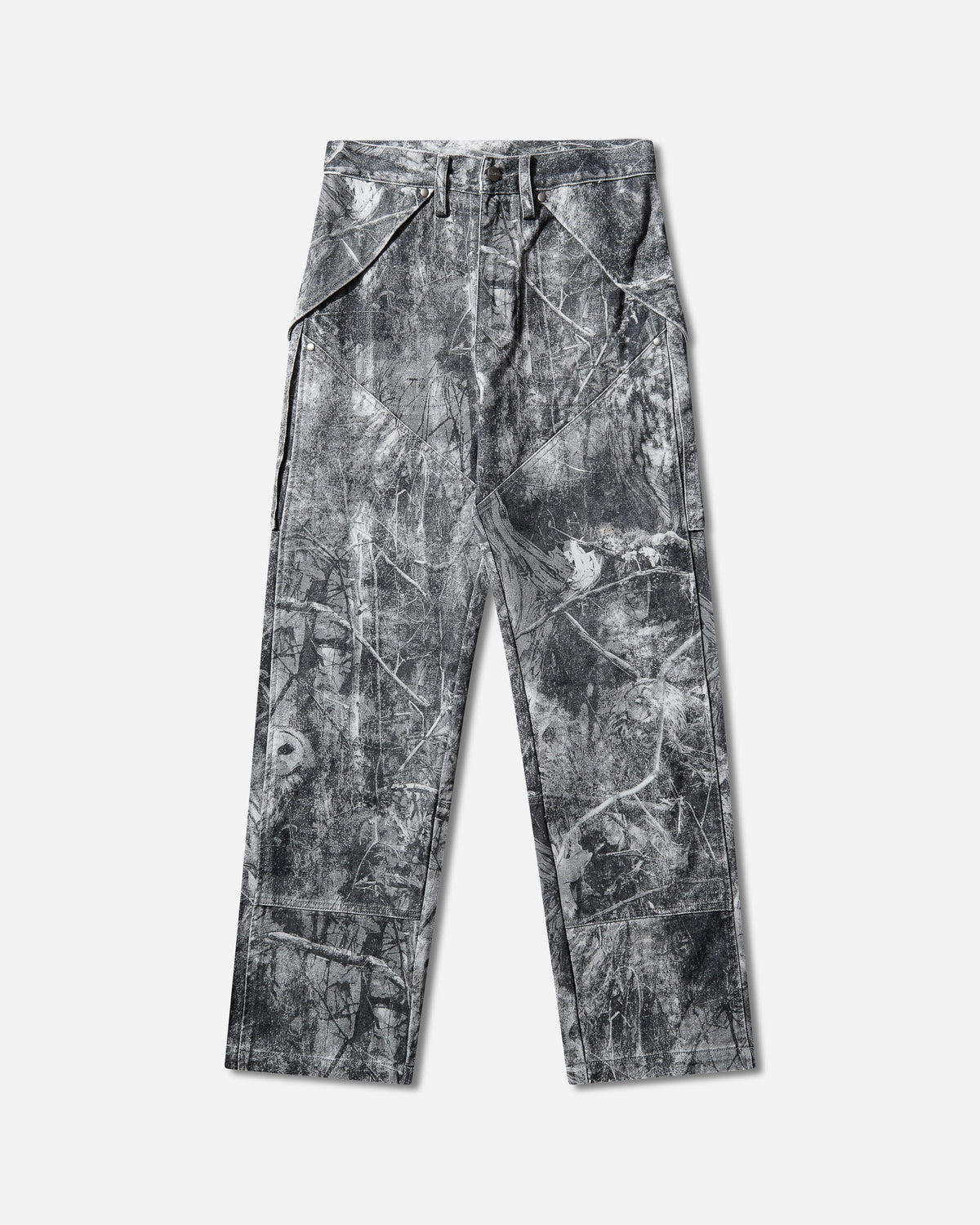 ROA Roa X Wrangler Denim Cargo Washed Pattern Owl Dark Owl Dark Pants Trousers YBMW0272FA209 BLK0001