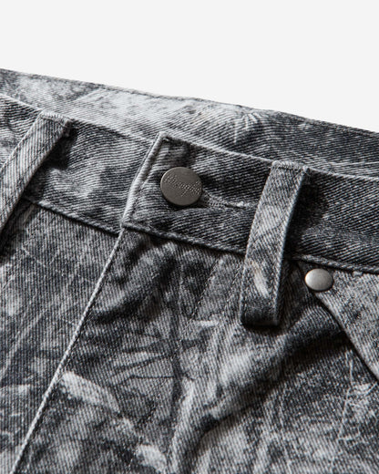 ROA Roa X Wrangler Denim Cargo Washed Pattern Owl Dark Owl Dark Pants Trousers YBMW0272FA209 BLK0001