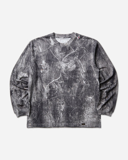 ROA Roa X Wrangler Jersey Long Sleeve Washed Pattern Owl Dark Owl Dark Shirts Longsleeve YBUW085JY05 BLK0001